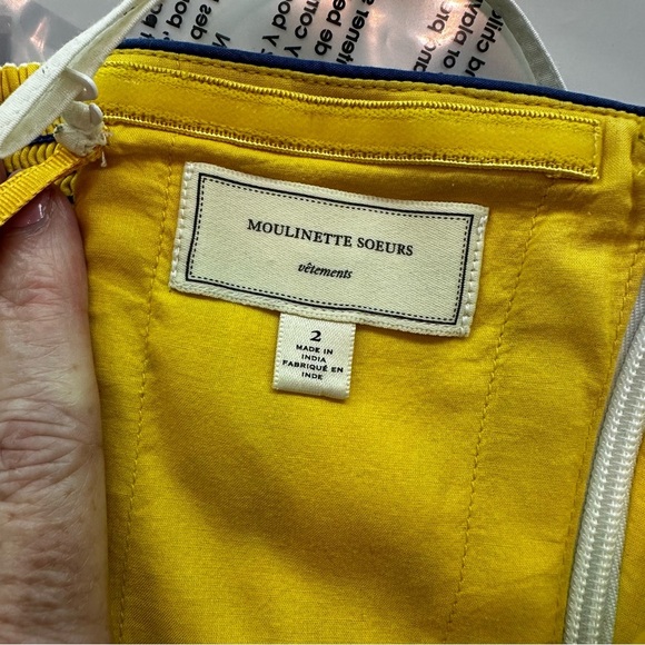 Anthropologie Womens Moulinette Sœurs Forget Me Not Spaghetti Strap Midi Dress 2 - Picture 4 of 10